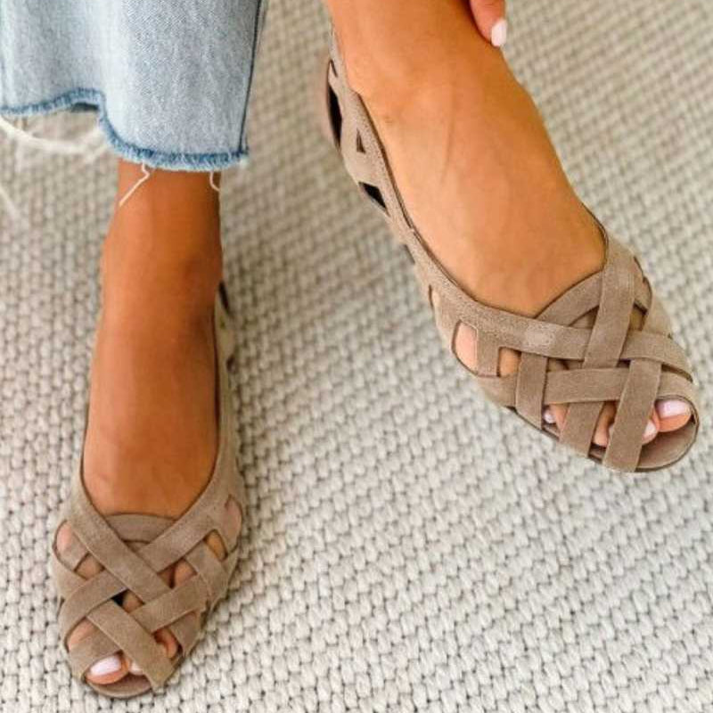 jeny/Sandalias Abiertas con Diseño de Jaula