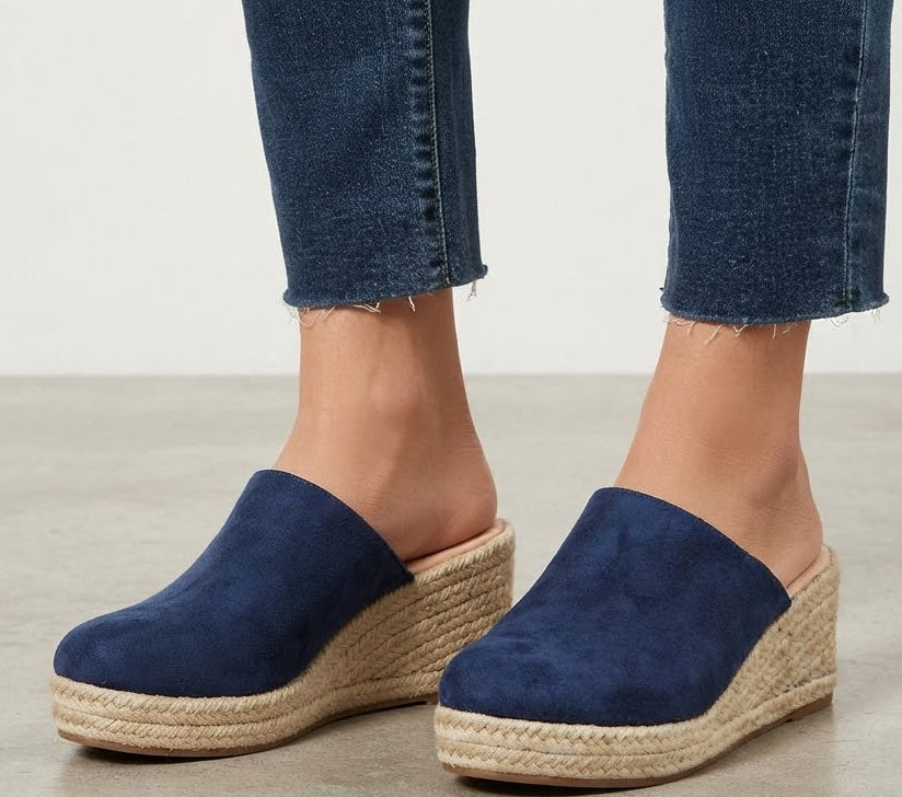 Sandalias Plataforma Navy Chic