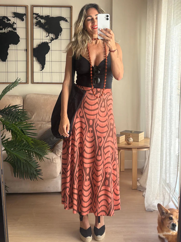 Falda Estampada África