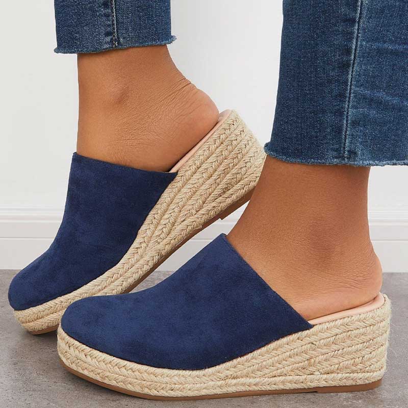 Sandalias Plataforma Navy Chic