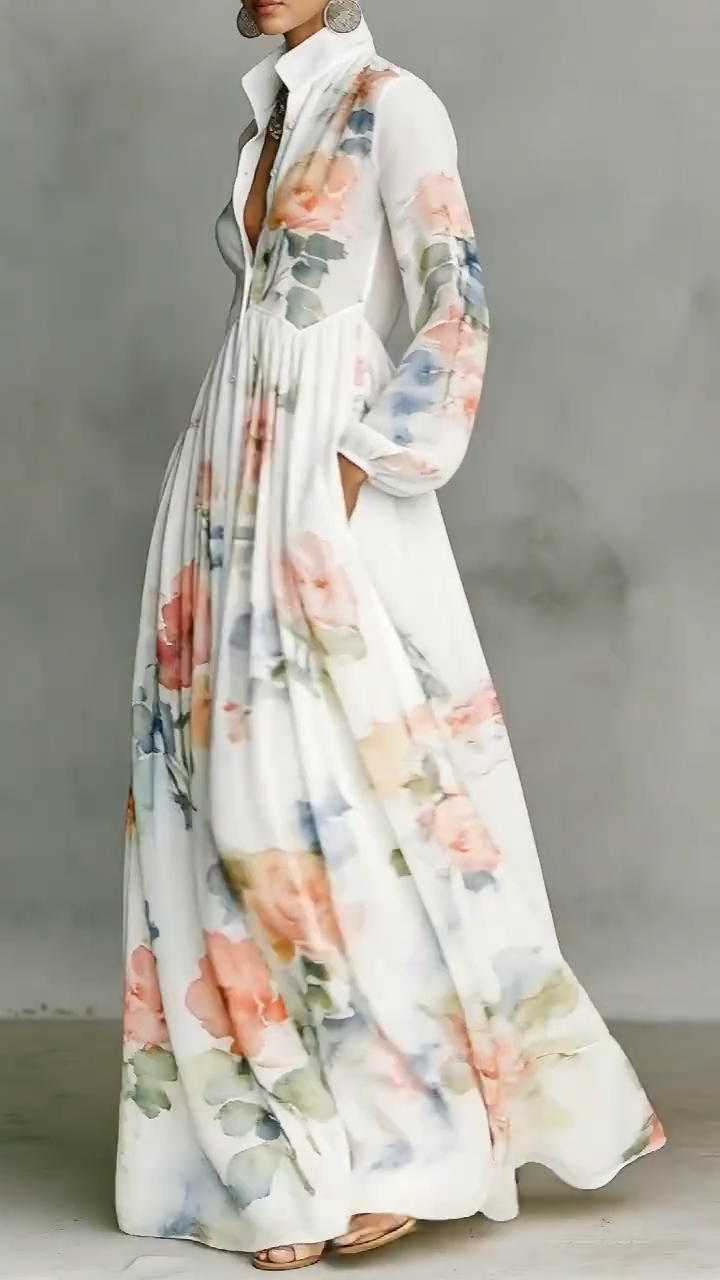 Vestido Camisero Rose Garden