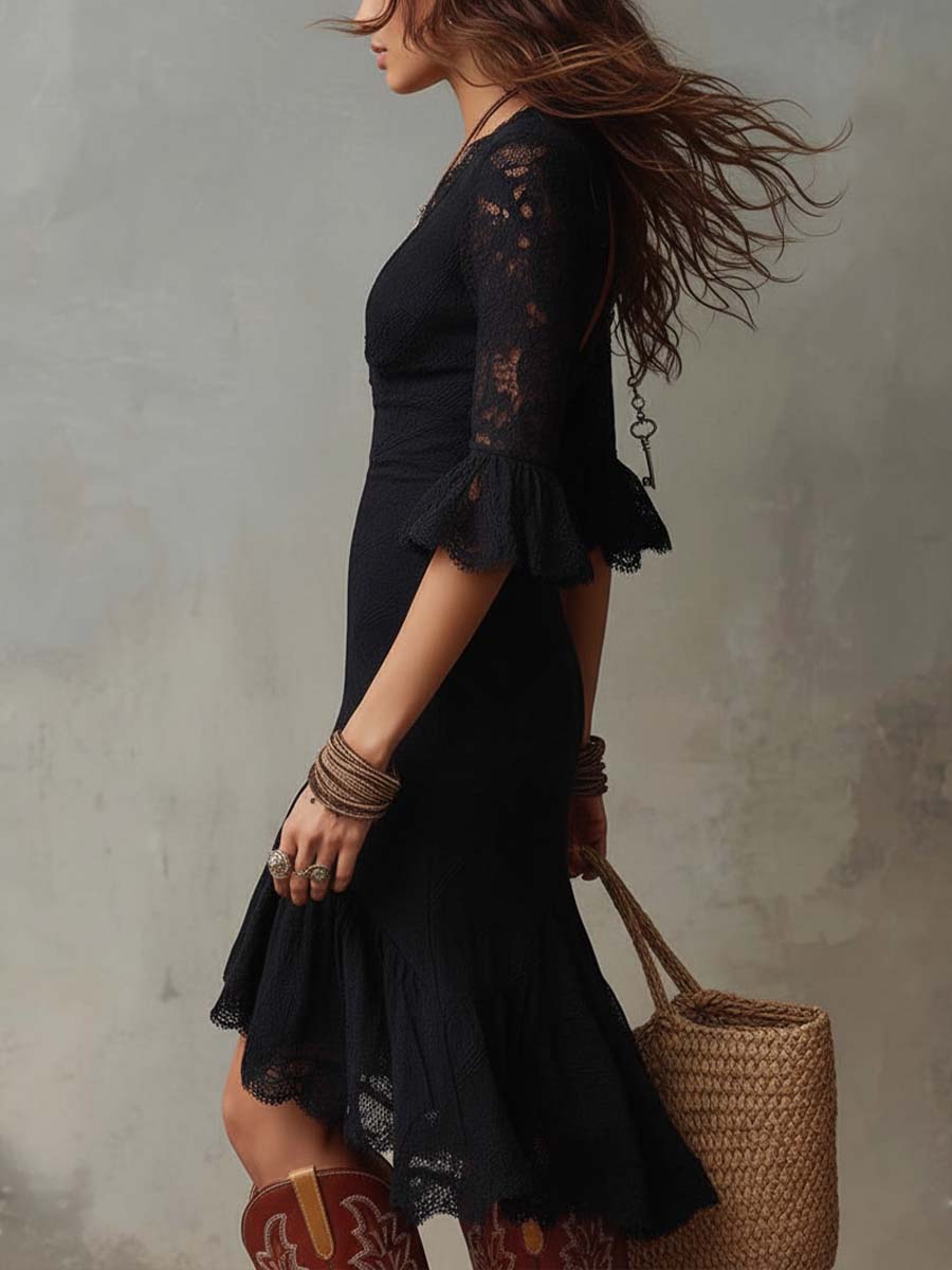 Vestido Bohemio Gótico