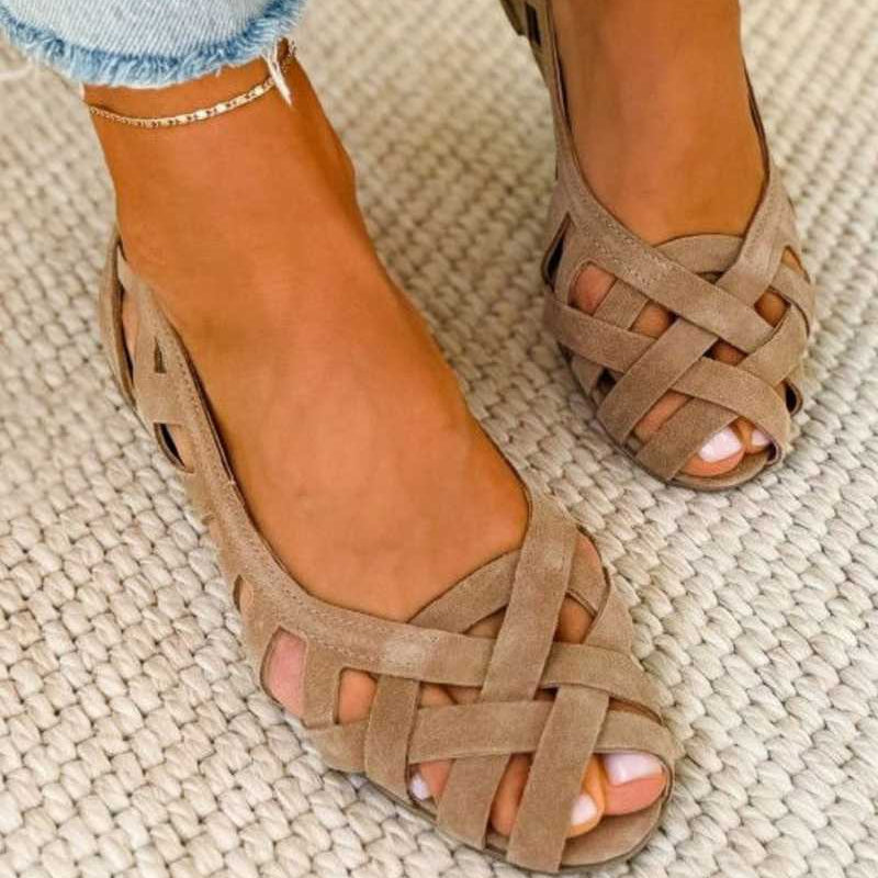 jeny/Sandalias Abiertas con Diseño de Jaula