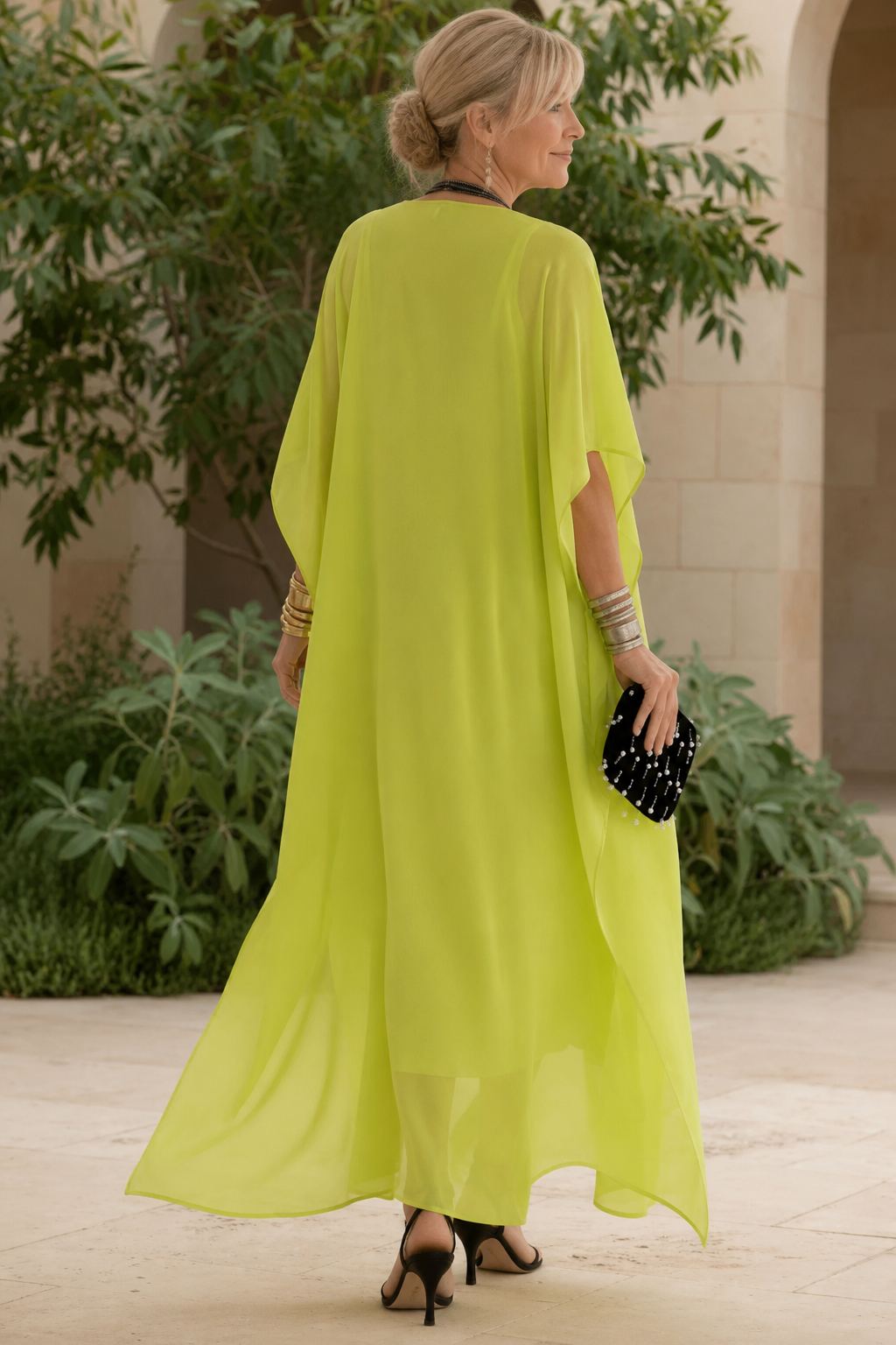 Vestido Holgado Con Cuello En V