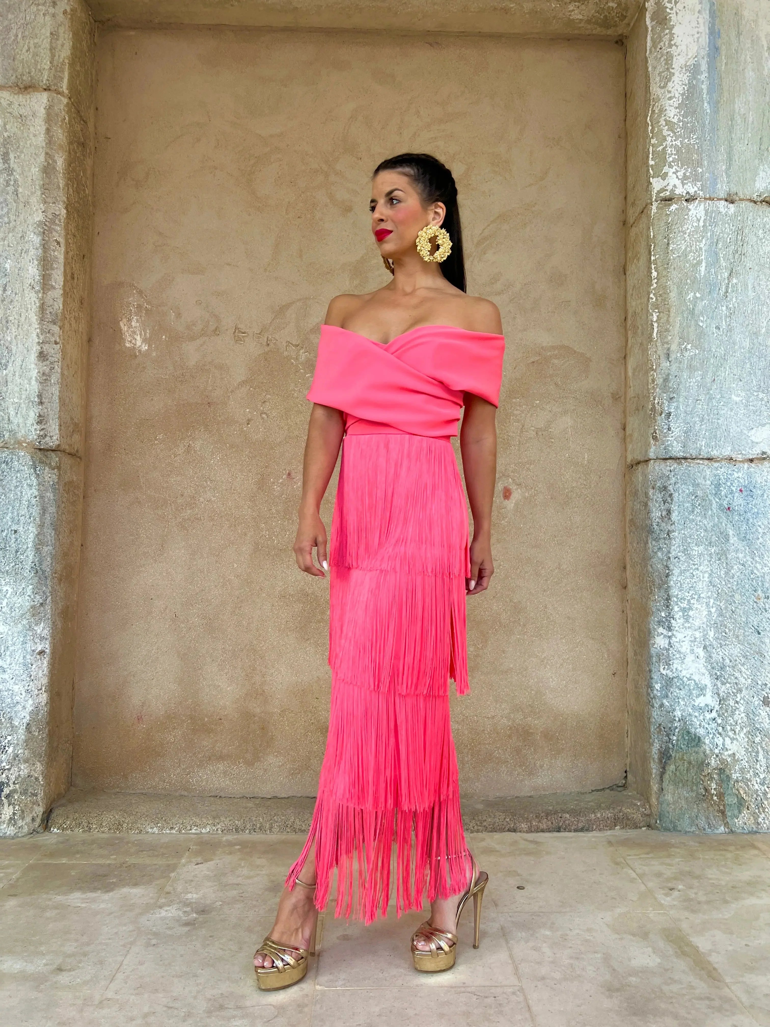 Vestido Sofisticado de flecos Valentina