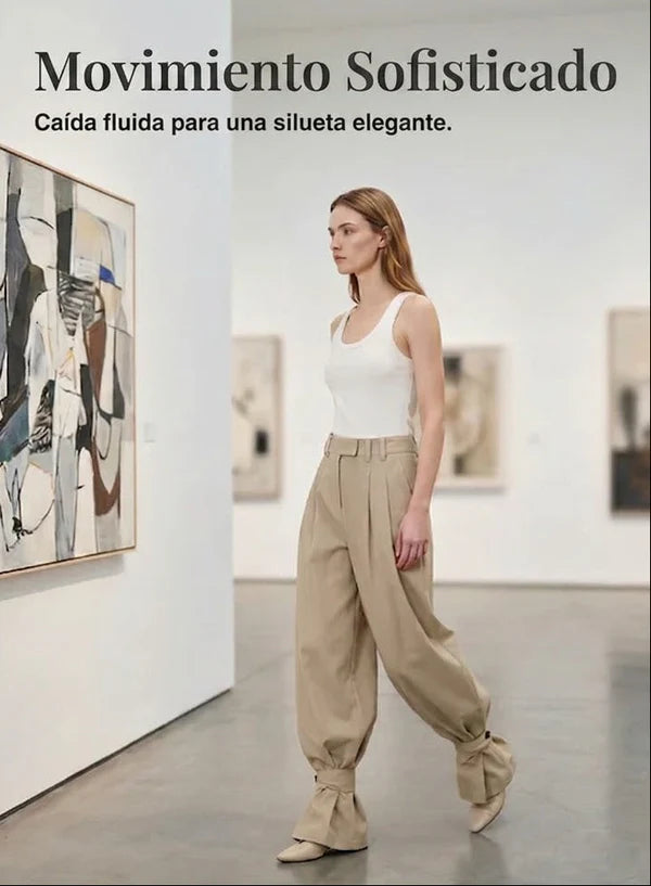 Pantalón Metrópoli Pliegues y Rombos
