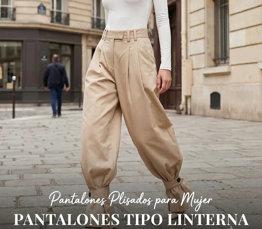 Pantalón Metrópoli Pliegues y Rombos