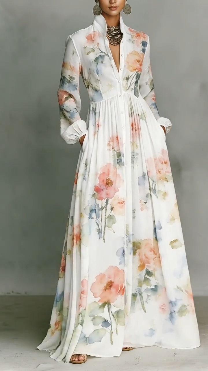 Vestido Camisero Rose Garden